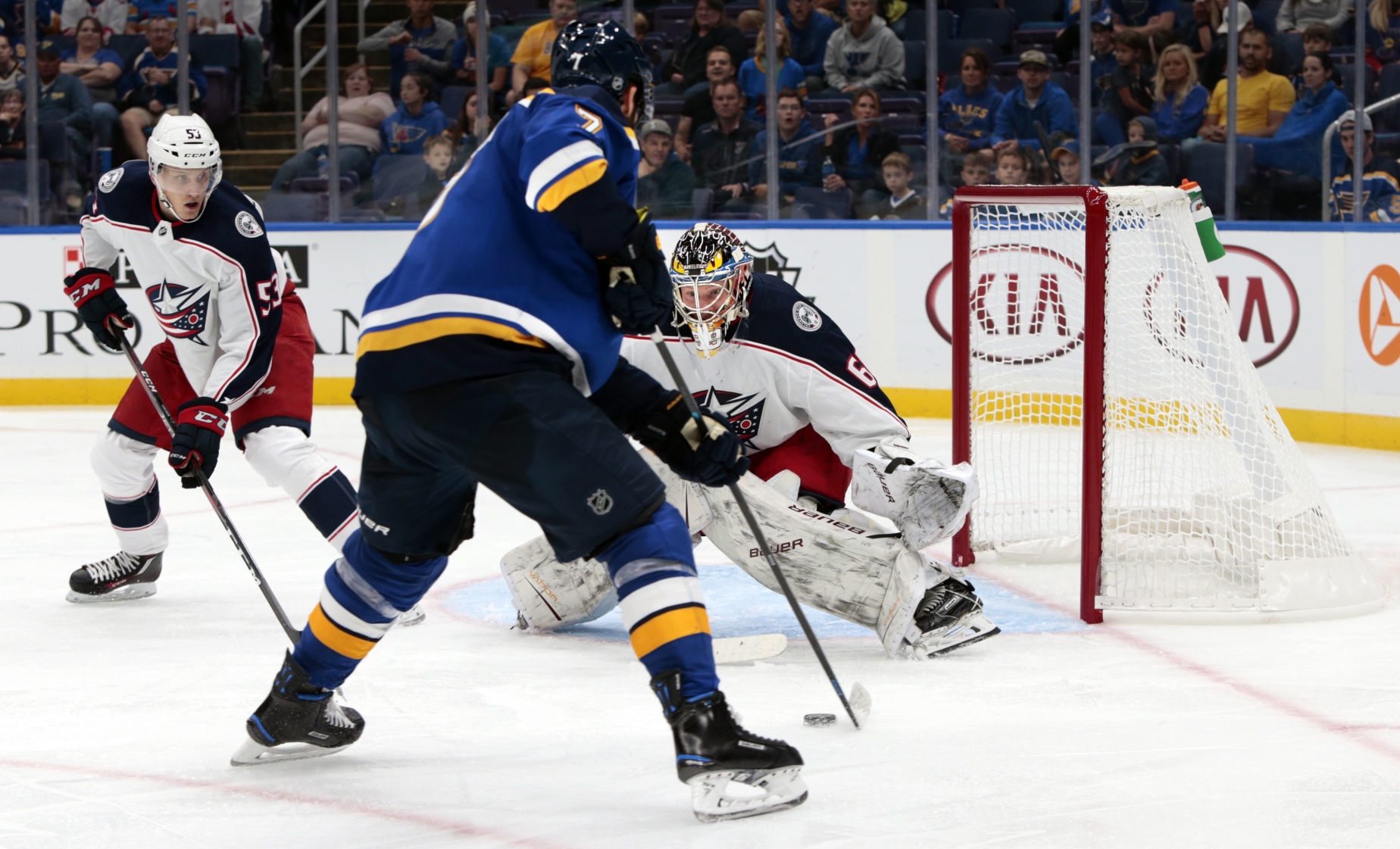 Blues host preseason game against Blue Jackets